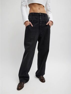 Tibi Black Carpenter Style Jeans 26